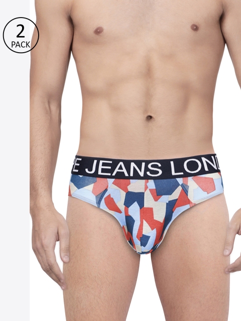 

Pepe Jeans Men Pack of 2 Grey & Red Printed Briefs