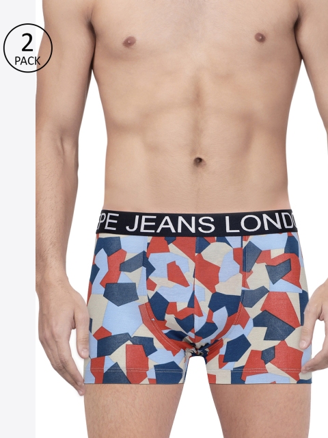 

Pepe Jeans Men Pack of 2 Printed Trunks, Multi