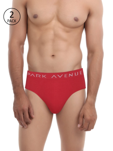 

Park Avenue Men Pack of 2 Red Solid Briefs