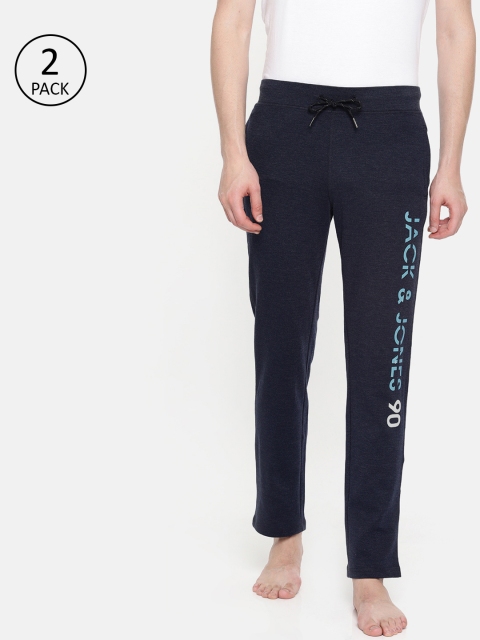 

Jack & Jones Men Pack of 2 Lounge Pants, Navy blue