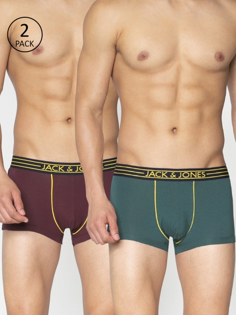 

Jack & Jones Men Pack of 4 Brazilian Trunks 8873917-2, Green
