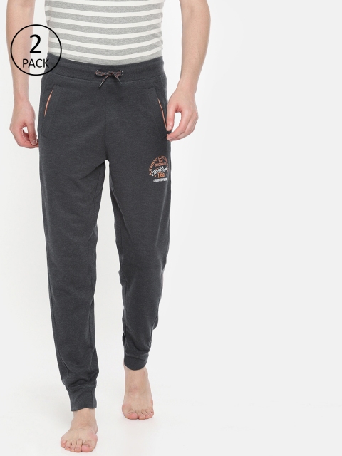 

Jack & Jones Men Pack Of 2 Charcoal Grey Lounge Pants