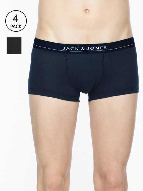

Jack & Jones Men Pack of 2 Multi Brazilian Trunks, Black