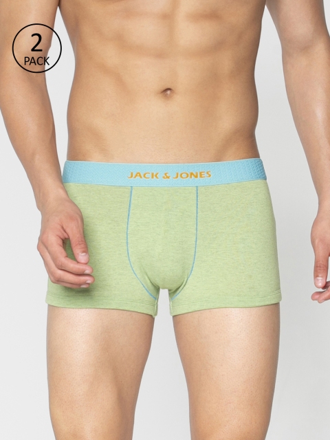 

Jack & Jones Men Green Solid Brazilian Trunk