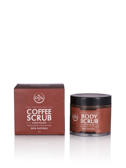 

The Beauty Co. Chocolate Coffee Body Scrub 100g in Jar, Brown