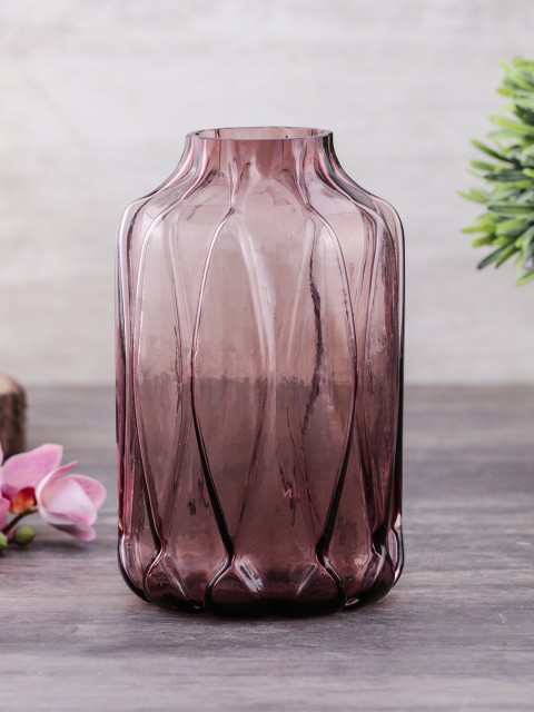 

Pure Home and Living Rose-Coloured Glass Spring Flower Vase