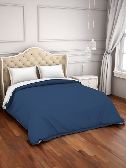 

SPACES Navy Blue Hygro Solid AC Room 300 GSM Double Bed Comforter