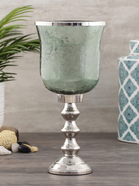 

Pure Home and Living Green Solid Glass Candle Holder