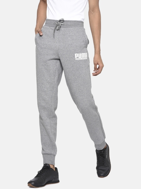 

Puma Men Grey Melange Solid Style Athletics Joggers