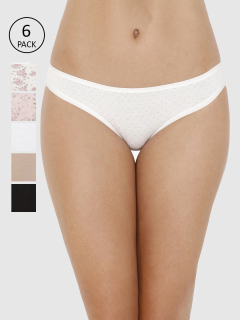 

every de by amante Women Pack Of 6 Briefs, Pink