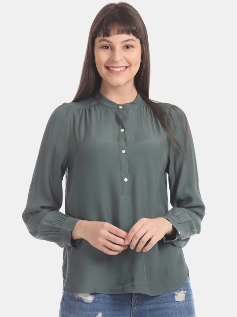 

GAP Women Green Solid Top