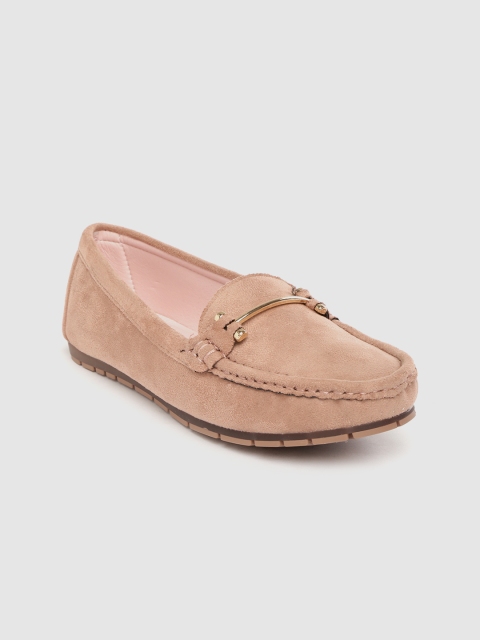 

Mast & Harbour Women Dusty Pink Solid Loafers