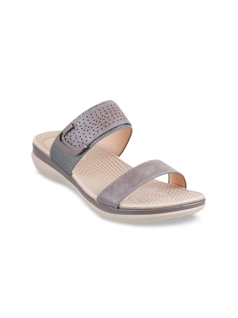 

Mochi Women Grey Woven Design Heels