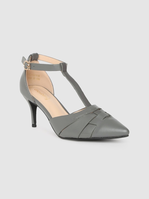 

DressBerry Women Grey Textured Heels