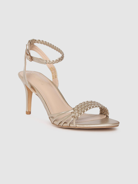 

DressBerry Women Gold-Toned Solid Pumps