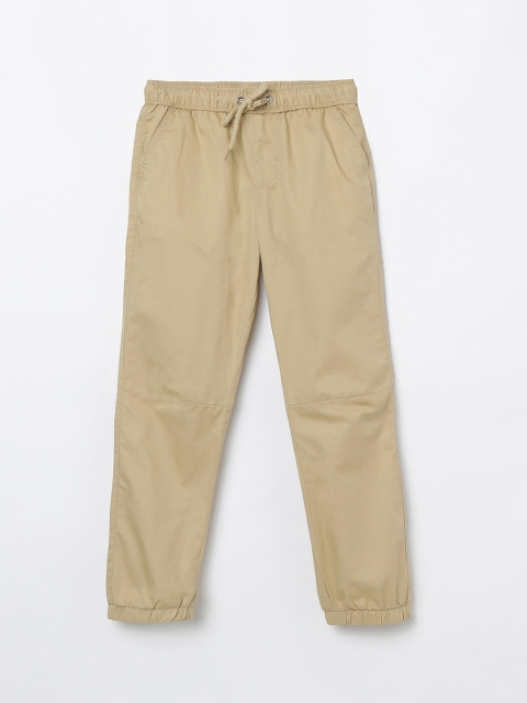 

Fame Forever by Lifestyle Boys Beige Slim Fit Solid Joggers