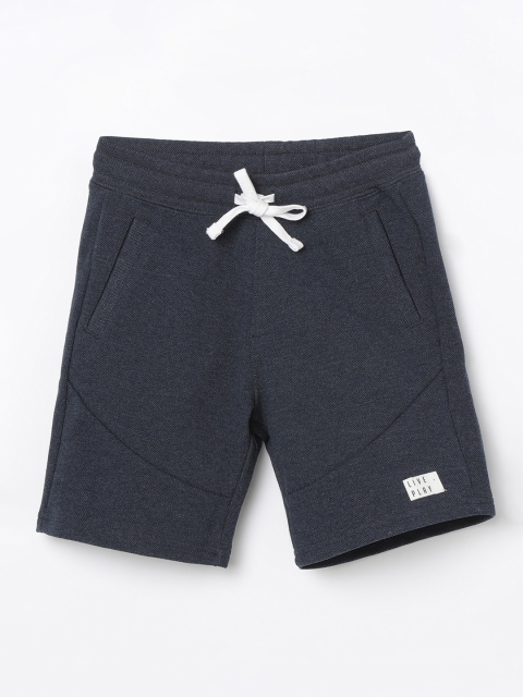 

Fame Forever by Lifestyle Boys Navy Blue Solid Slim Fit Sports Shorts