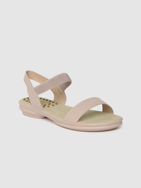 

DressBerry Women Nude-Coloured Solid Open Toe Flats
