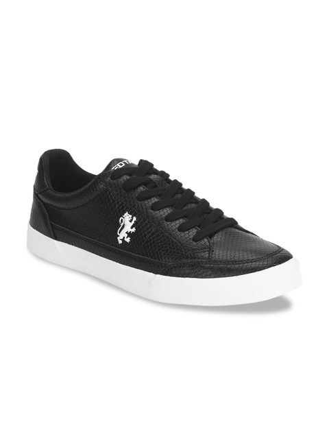 

Red Tape Men Black Textured Casual Sneakers