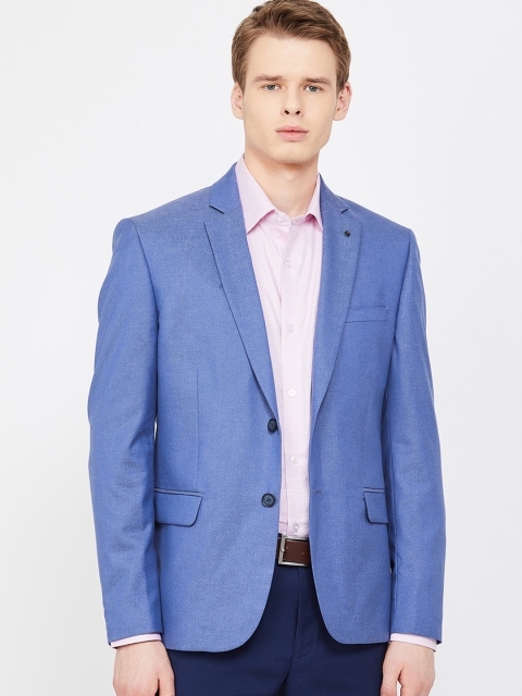 

CODE by Lifestyle Men Blue Solid Slim-Fit Single-Breasted Formal Blazer