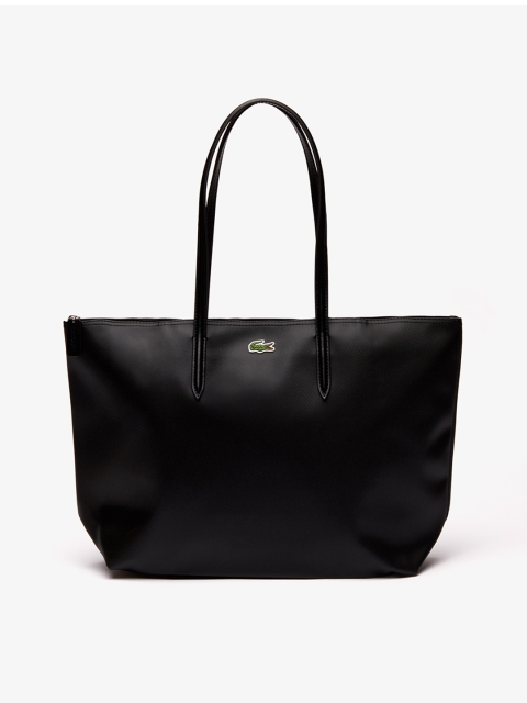 

Lacoste Black Solid L.12.12 Concept Zip Tote Bag