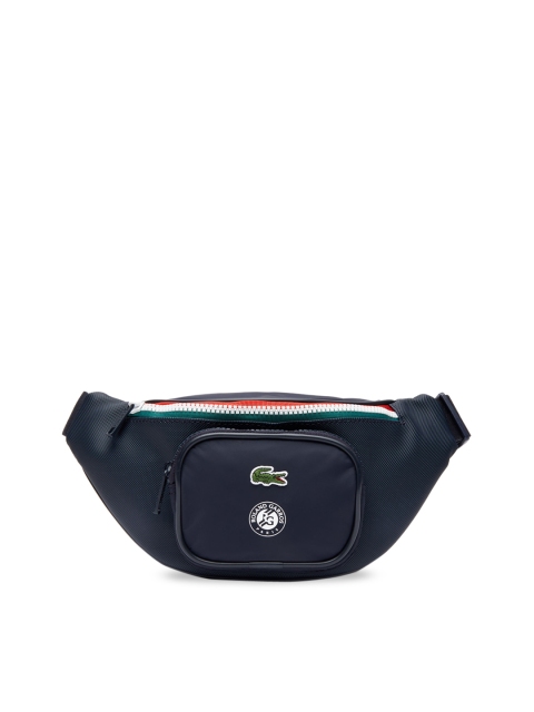 

Lacoste Men Navy Blue Solid Roland Garros Belt Waist Pouch