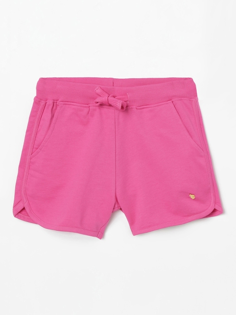 

Bossini Girls Pink Solid Regular Fit Hot Pants