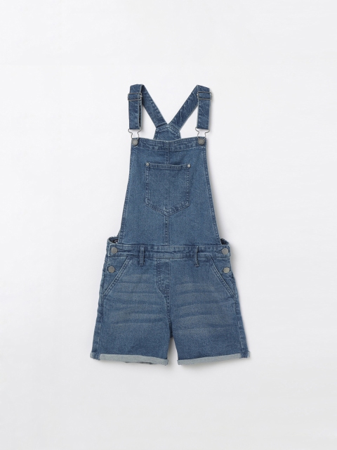 

Bossini Girls Blue Solid Dungaree