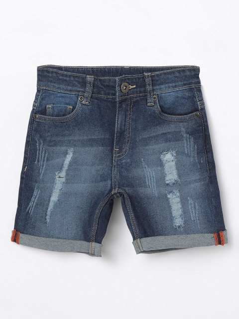 

Bossini Boys Blue Washed Regular Fit Denim Shorts