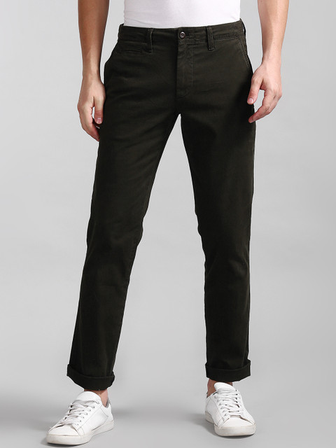 

GAP Men Coffee Brown Slim Fit Solid Regular Trousers