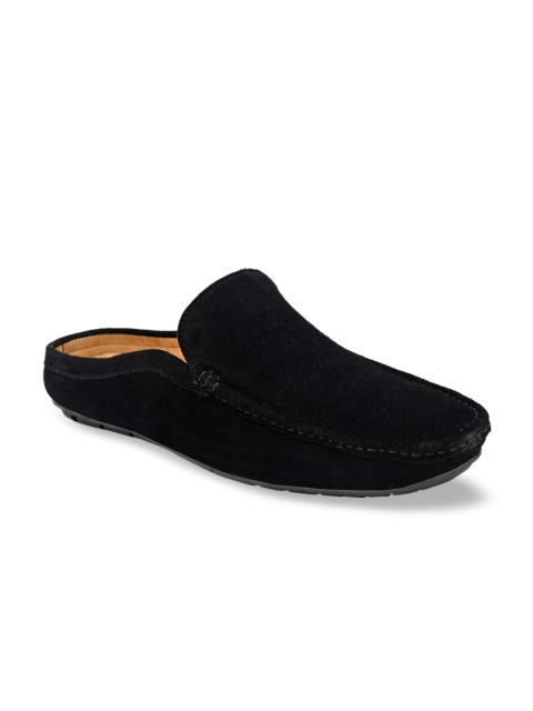 

Fentacia Men Black Solid Suede Mules