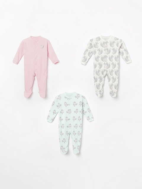 

Juniors by Lifestyle Boys Pack of 3 Sleepsuits, White