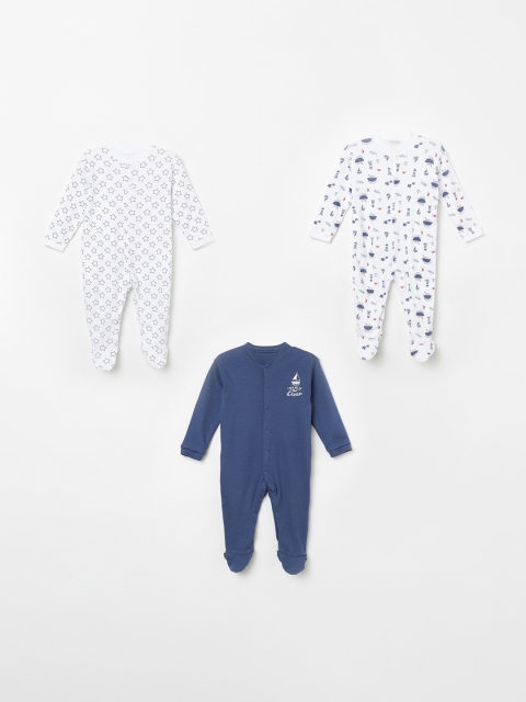 

Juniors by Lifestyle Boys Pack of 3 Sleepsuits, Blue
