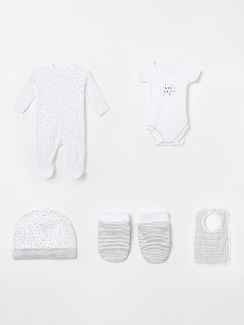 

Juniors by Lifestyle Boys White Bodysuit with Rompers