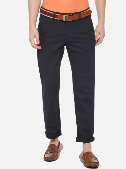 

Allen Solly Men Navy Blue Regular Fit Solid Regular Trousers