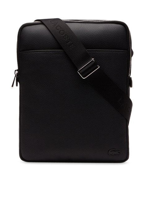 

Lacoste Men Black Solid Messenger Bag