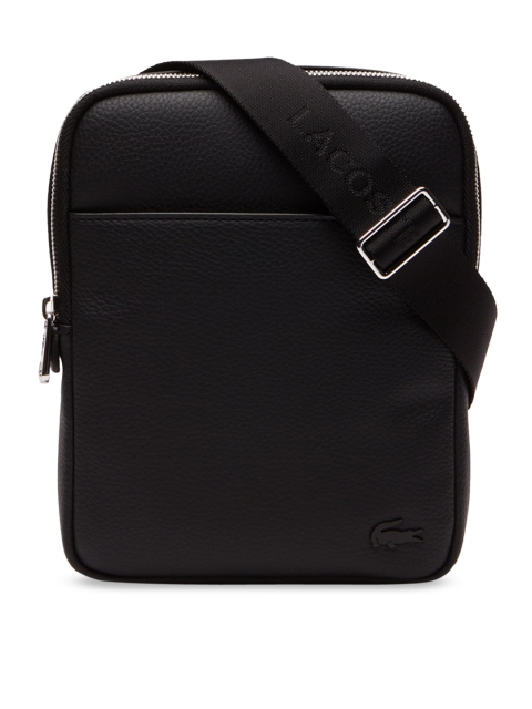 

Lacoste Men Black Solid Messenger Bag