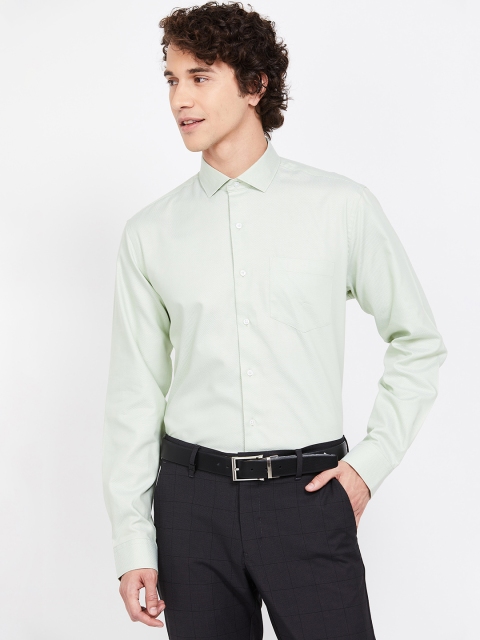 

CODE by Lifestyle Men Green Slim Fit Solid Casual Shirt