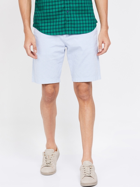 

CODE by Lifestyle Men Blue Solid Regular Shorts