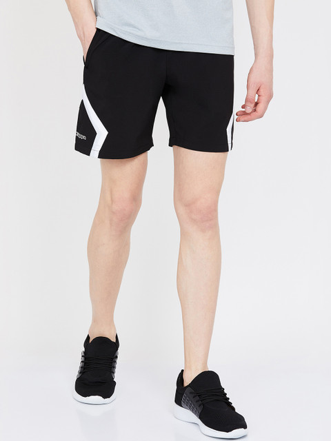 

Kappa Men Black Solid Regular Fit Sports Shorts
