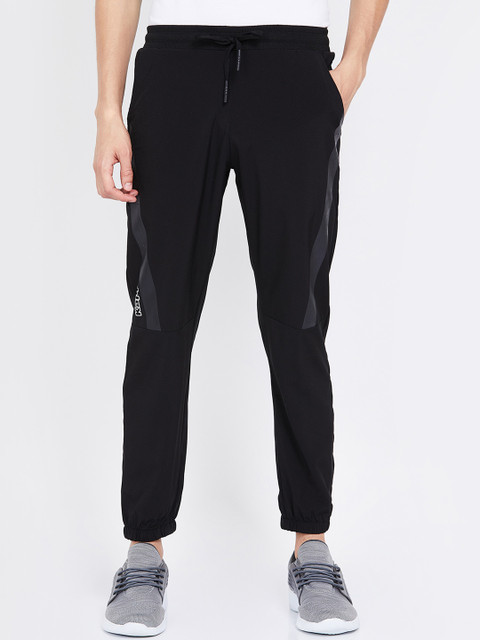 

Kappa Men Black Solid Slim-Fit Joggers
