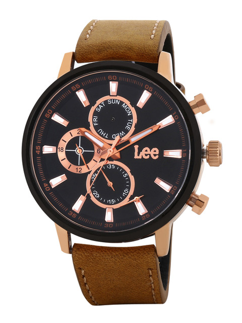 

Lee Men Black Analogue Watch LEF-M125ARL5-1R