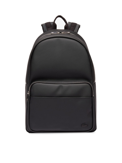 

Lacoste Men Black Solid Backpack
