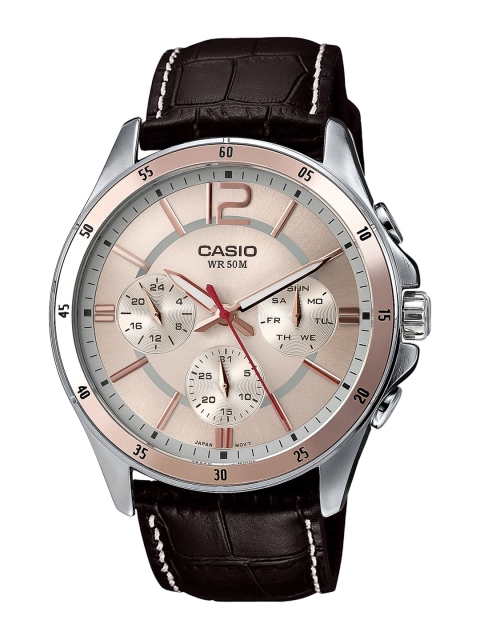 

CASIO Enticer Men Rose Gold-Toned Analogue Watch A956 MTP-1374L-9AVDF