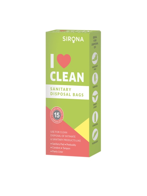 

Sirona Sanitary Disposal Bag - 15pcs, Green