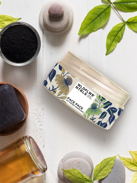 

Wildflower Naturals Activated Charcoal Deep Cleansing Face Pack 80 gm, Grey