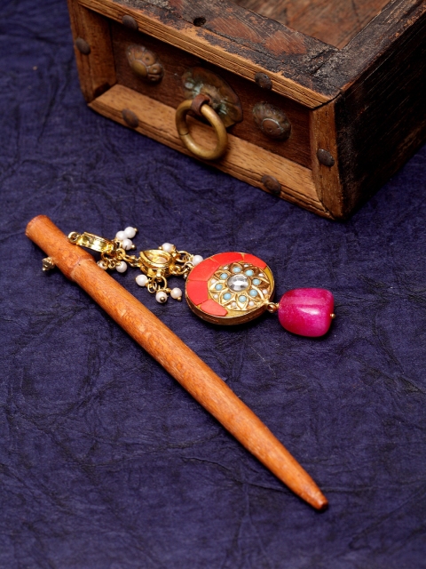 

DUGRISTYLE Red Embellished Hairstick