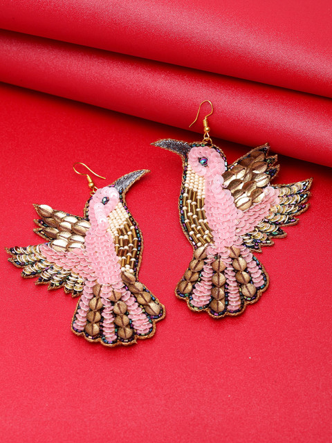 

DUGRISTYLE Gold-Plated Contemporary Drop Earrings