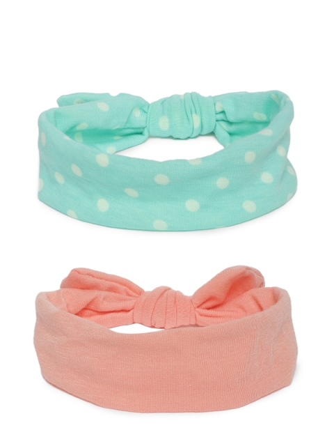 

Toniq Kids Set of 2 Elasticated Bow Hairbands, Green