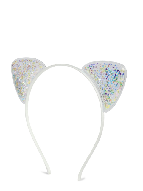 

Toniq Kids White Embellished Catear Hairband